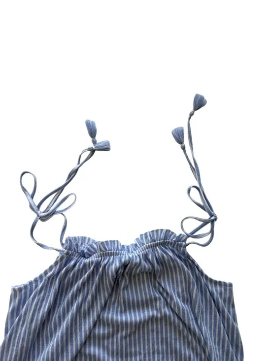 Laura Ashley Blue Striped Tank & Shorts Pajama Set - Picture 4 of 13